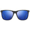 Tommy Hilfiger Shiny Blue Rounded Lens Matte Black Sunglasses One Size